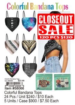 Colorful Bandana Tops